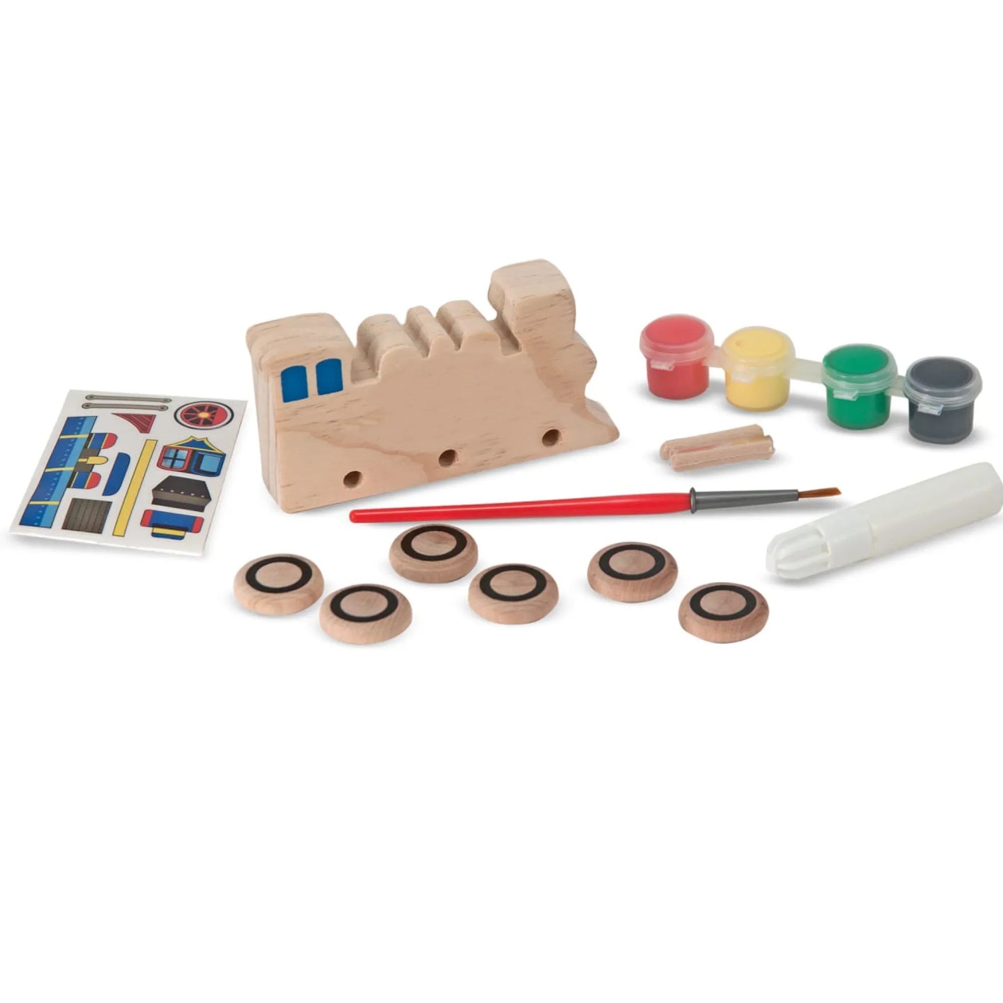 Decorate-Your-Own Wooden Train and Race Car Craft Kit>Melissa & Doug Hot
