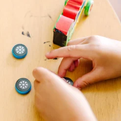 Decorate-Your-Own Wooden Train and Race Car Craft Kit><noscript><img width=