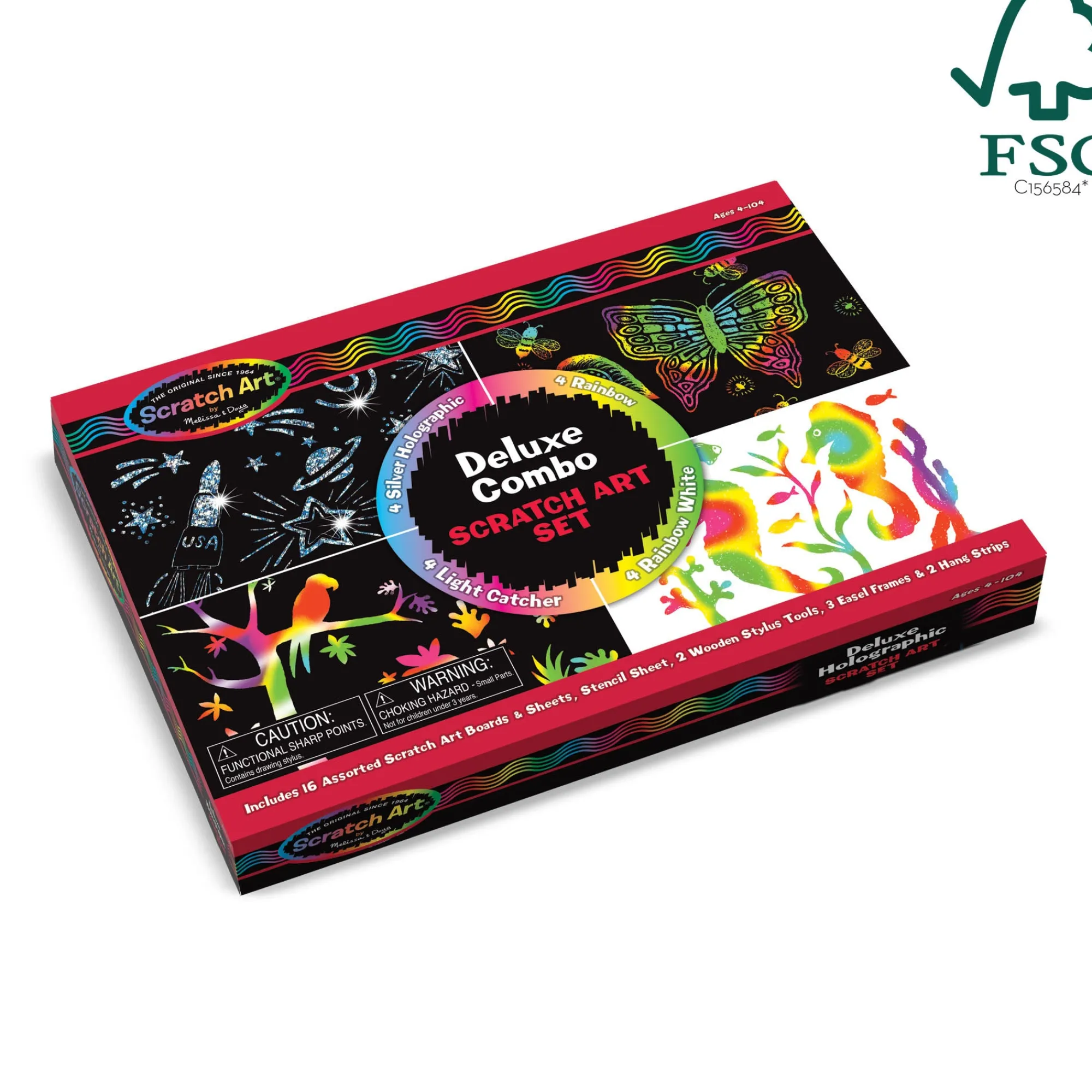 Deluxe Combo Scratch Art Set>Melissa & Doug Sale