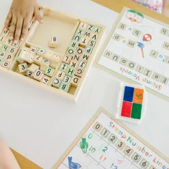 Deluxe Wooden Stamp Set - ABCs 123s><noscript><img width=