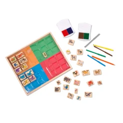 Deluxe Wooden Stamp Set - Animals><noscript><img width=