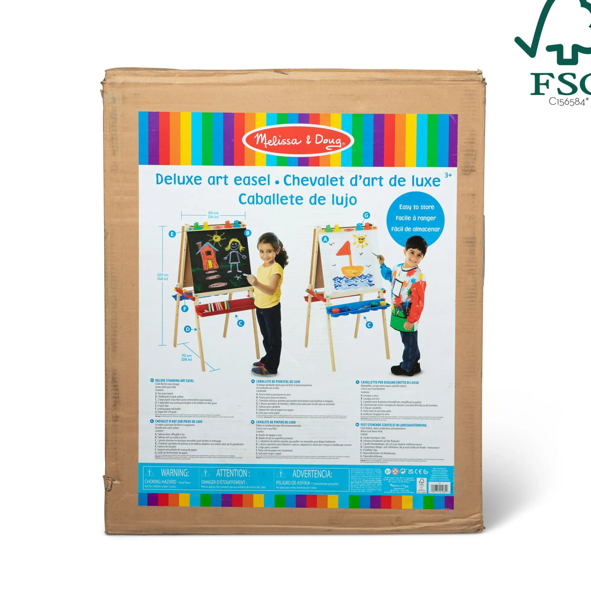 Deluxe Wooden Standing Art Easel>Melissa & Doug Best