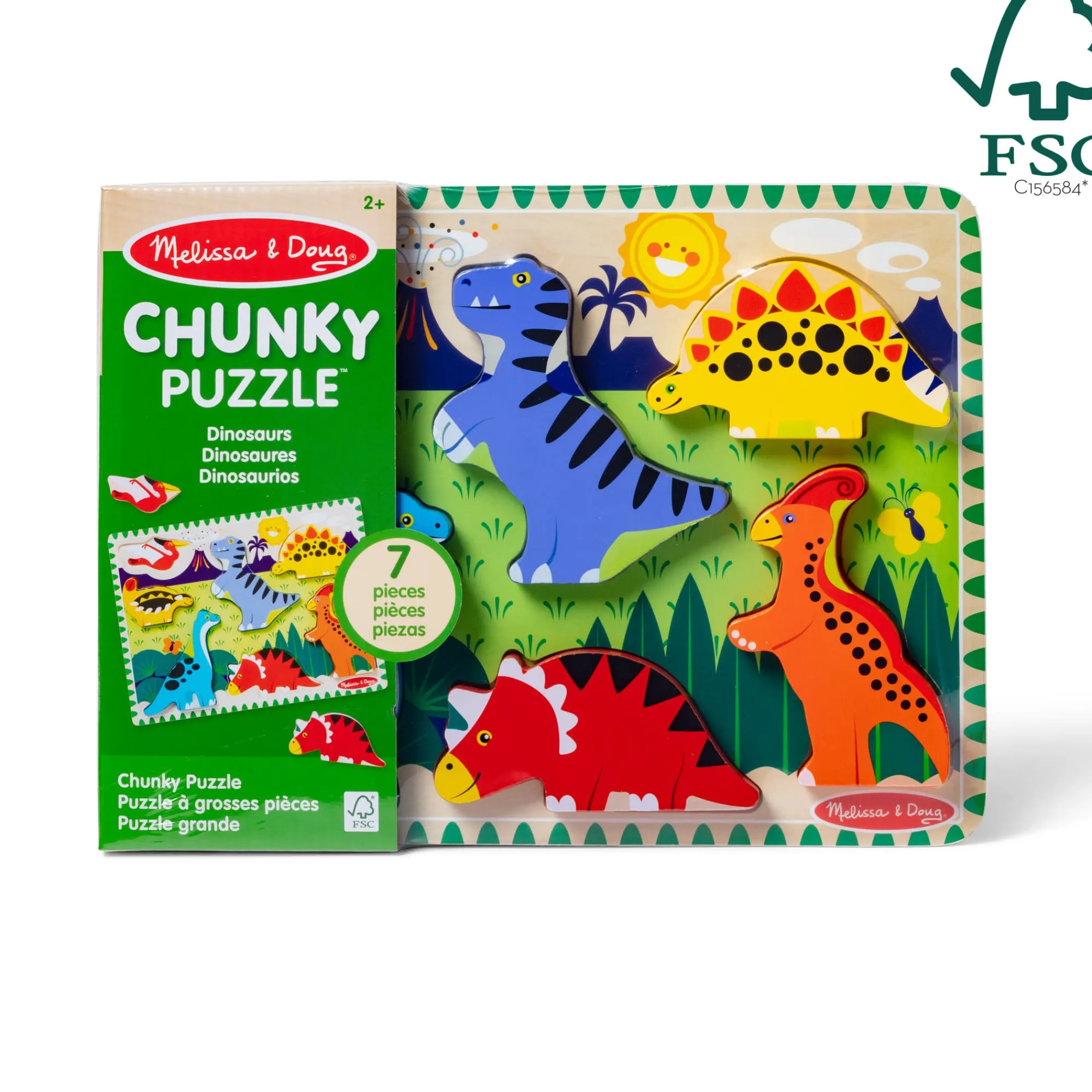 Dinosaurs Chunky Puzzle - 7 Pieces>Melissa & Doug Hot