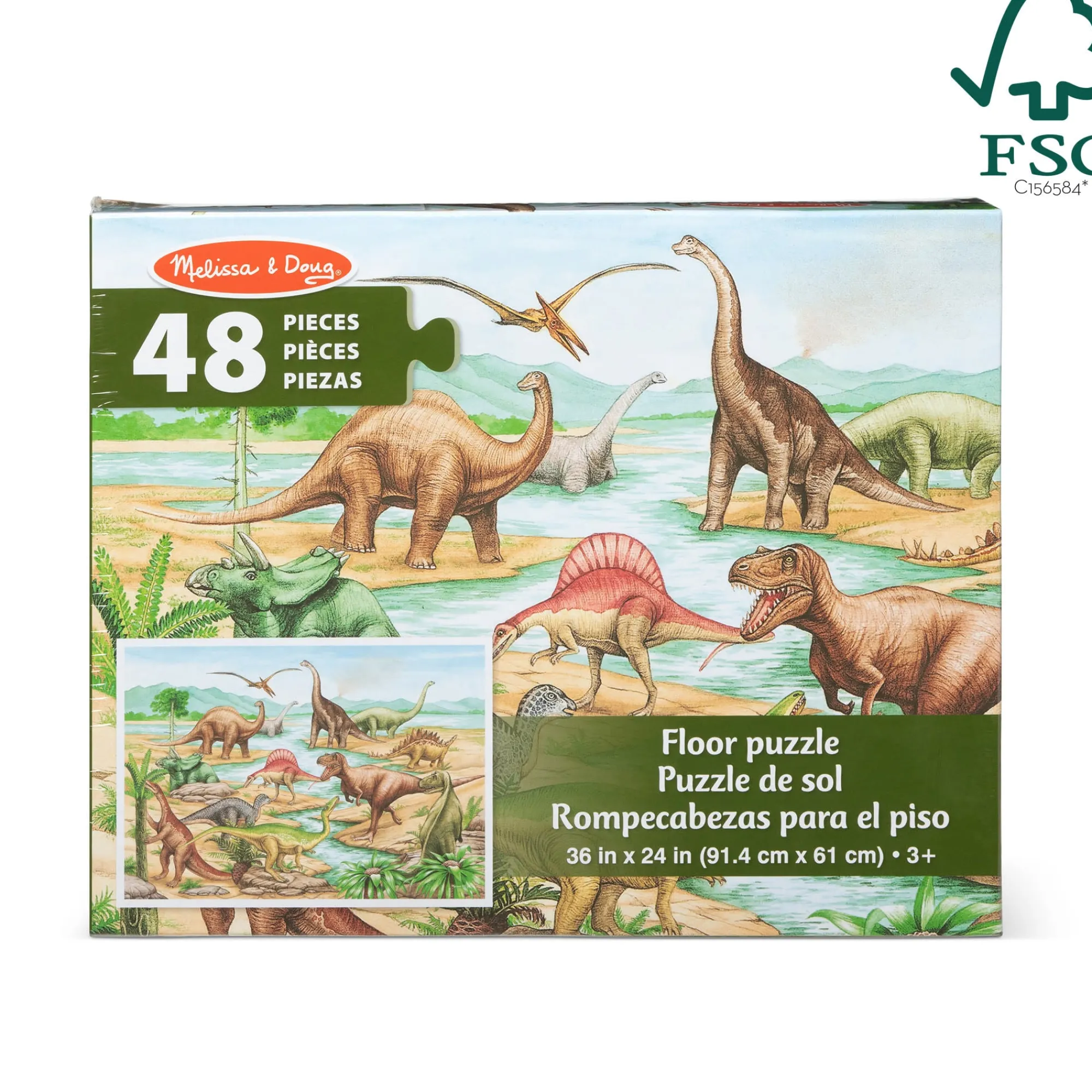 Dinosaurs Floor Puzzle - 48 Pieces>Melissa & Doug Discount
