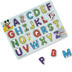 Disney Classics Wooden Alphabet Peg Puzzle>Melissa & Doug Sale