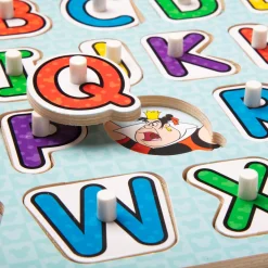 Disney Classics Wooden Alphabet Peg Puzzle><noscript><img width=