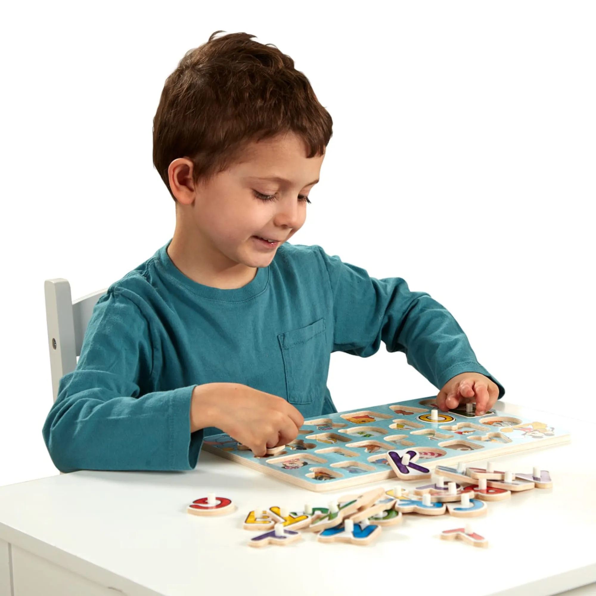 Disney Classics Wooden Alphabet Peg Puzzle>Melissa & Doug Sale