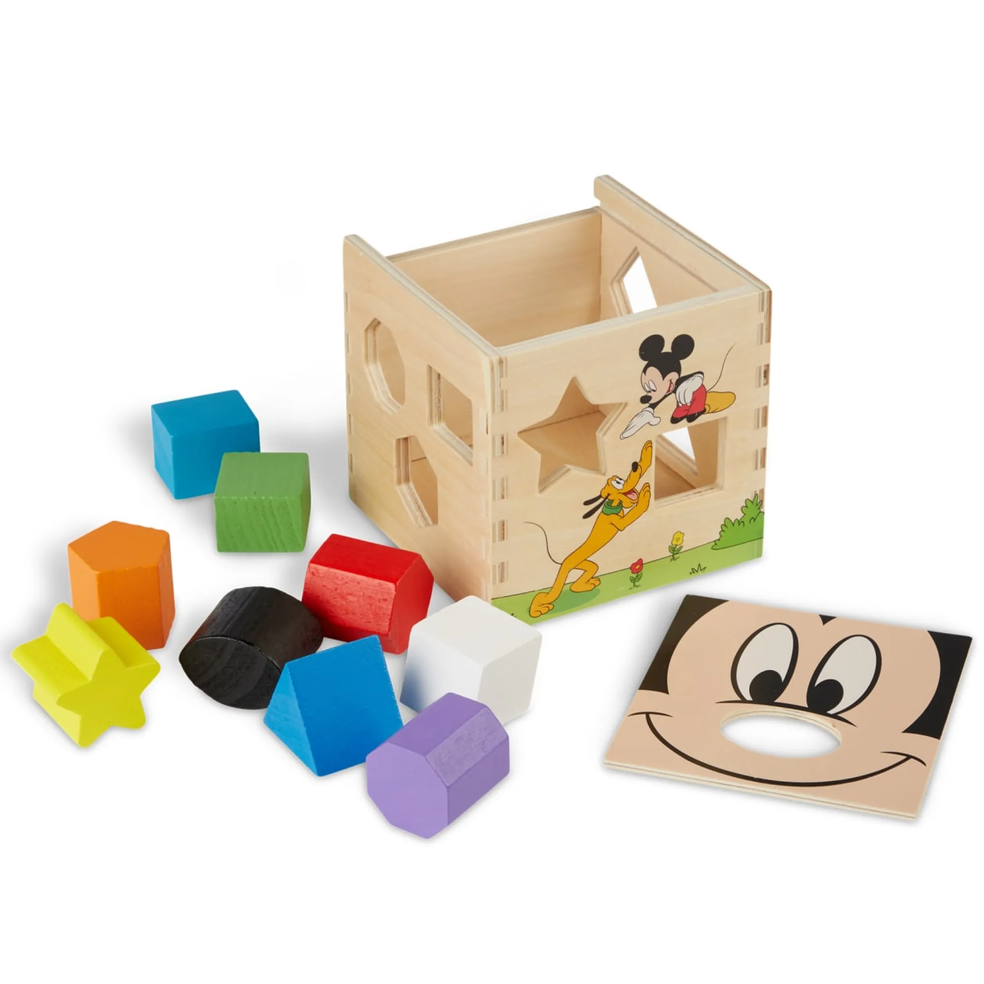 Disney Mickey Mouse & Friends Wooden Shape Sorting Cube>Melissa & Doug Discount