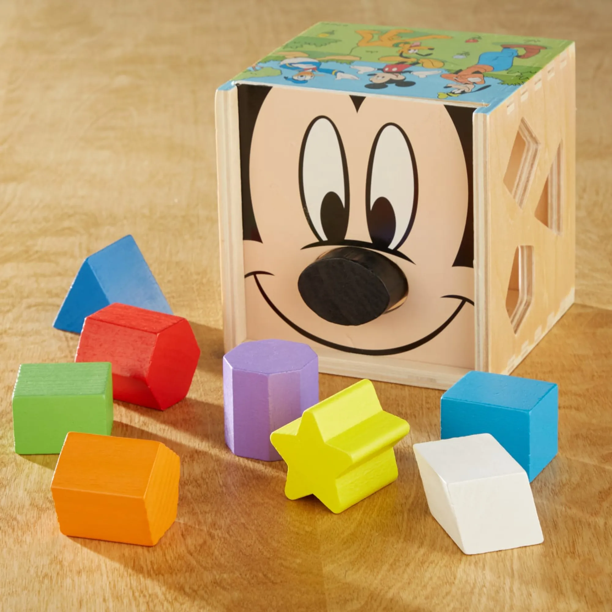 Disney Mickey Mouse & Friends Wooden Shape Sorting Cube>Melissa & Doug Discount