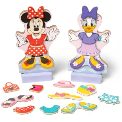 Disney Minnie & Daisy Deluxe Wooden Magnetic Dress-Up>Melissa & Doug New