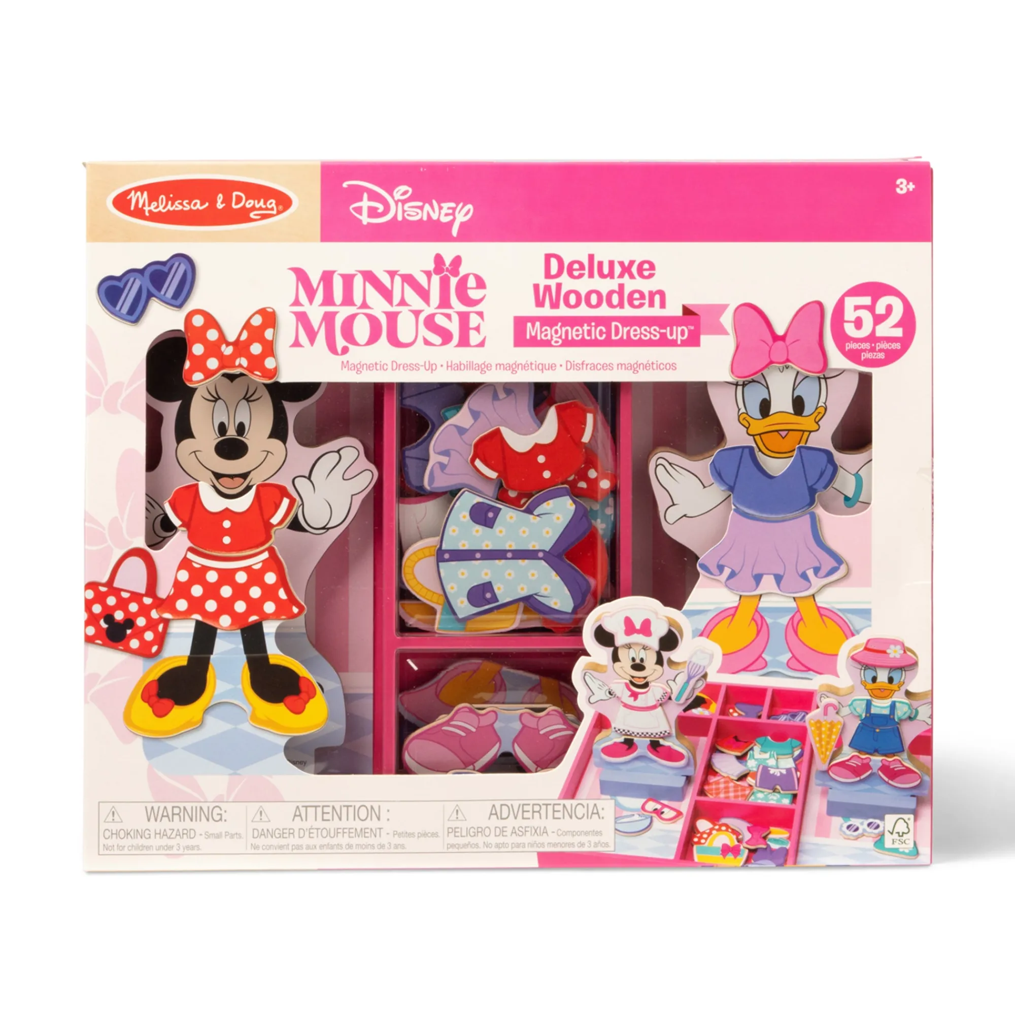 Disney Minnie & Daisy Deluxe Wooden Magnetic Dress-Up>Melissa & Doug New