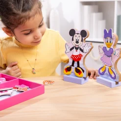 Disney Minnie & Daisy Deluxe Wooden Magnetic Dress-Up><noscript><img width=
