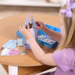 Disney Princess Cinderella Wooden Magnetic Dress-Up><noscript><img width=