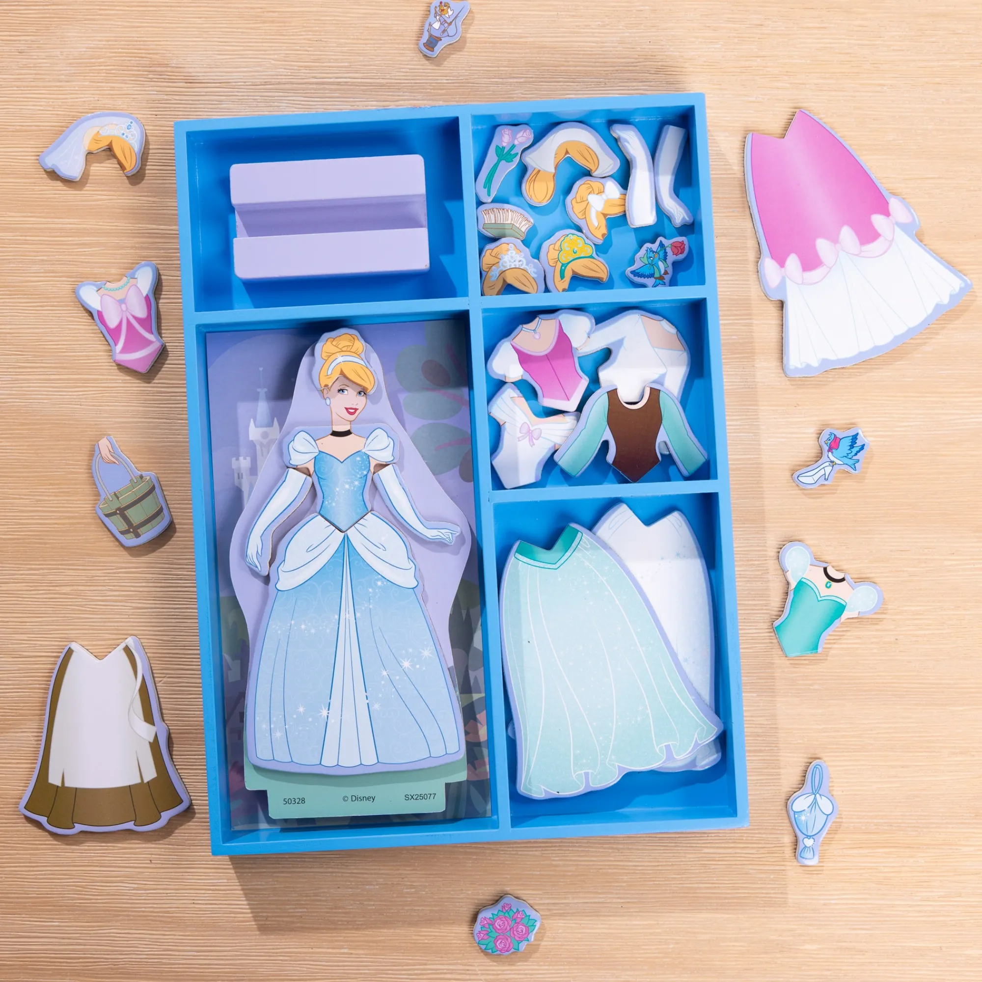 Disney Princess Cinderella Wooden Magnetic Dress-Up>Melissa & Doug Online