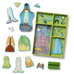 Disney Princess Tiana Wooden Magnetic Dress-Up Play Set><noscript><img width=