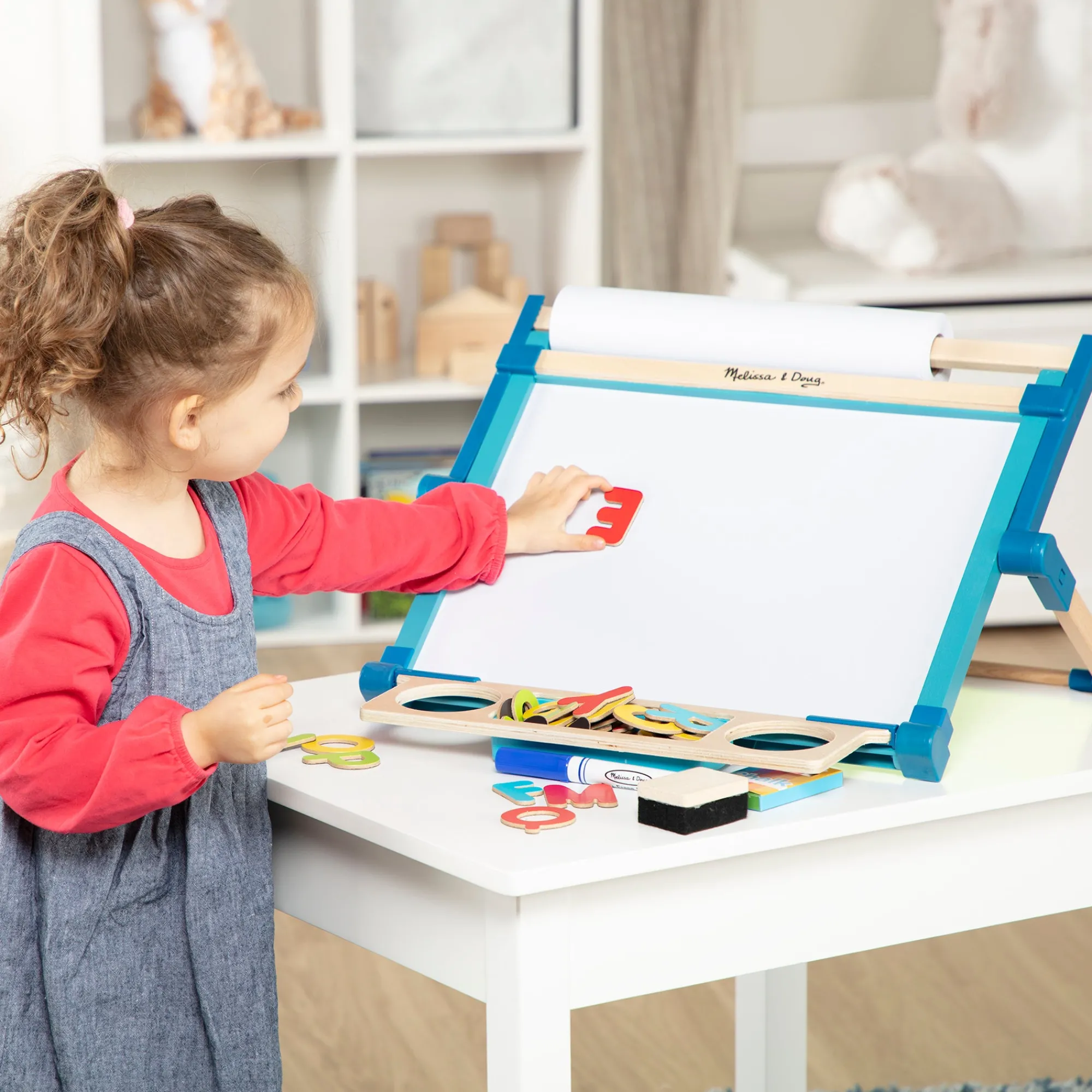 Double-Sided Magnetic Tabletop Easel>Melissa & Doug Best