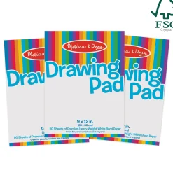 Drawing Paper Pad (50 Sheets, 9 x 12 Inches) 3-Pack><noscript><img width=