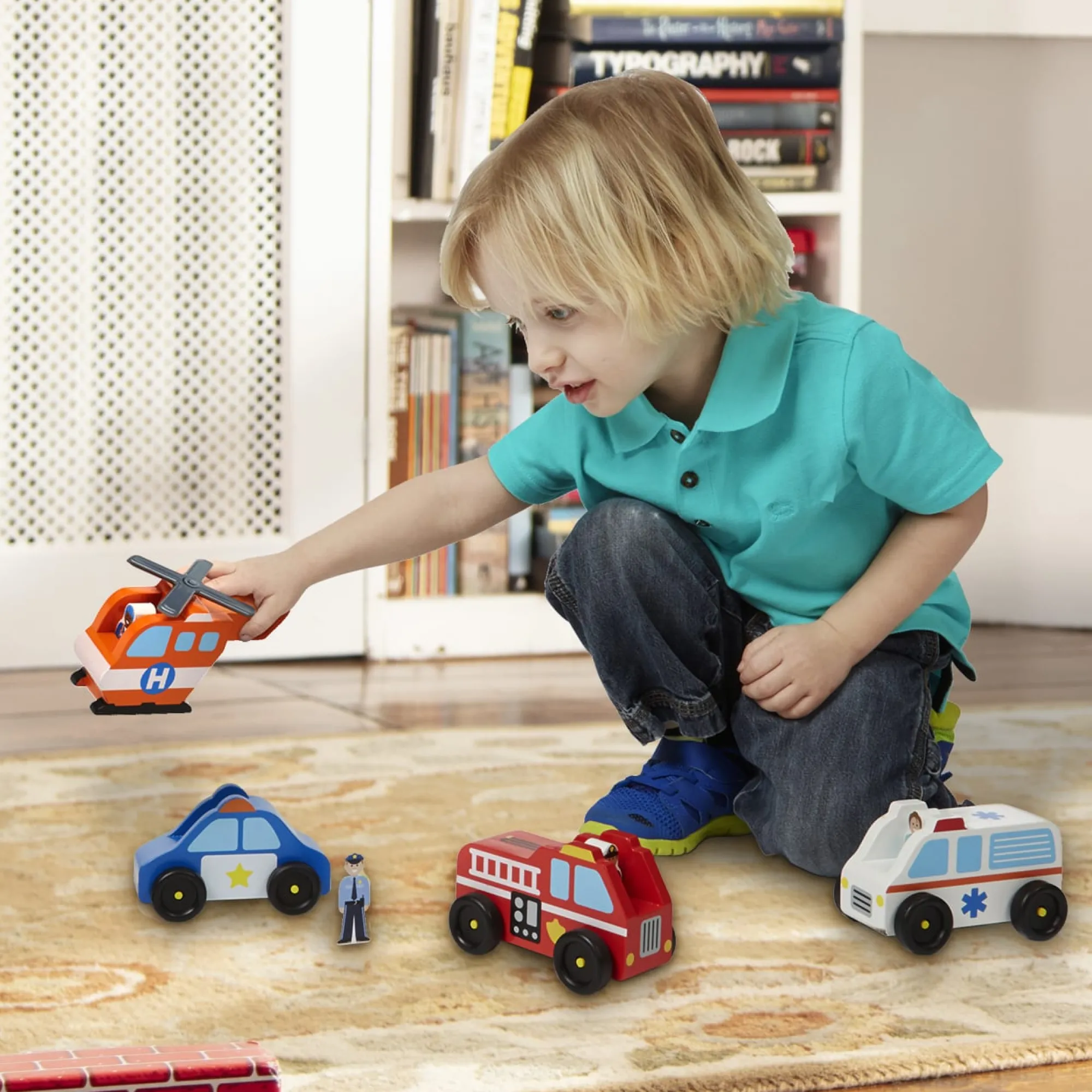 Emergency Vehicle Set>Melissa & Doug New