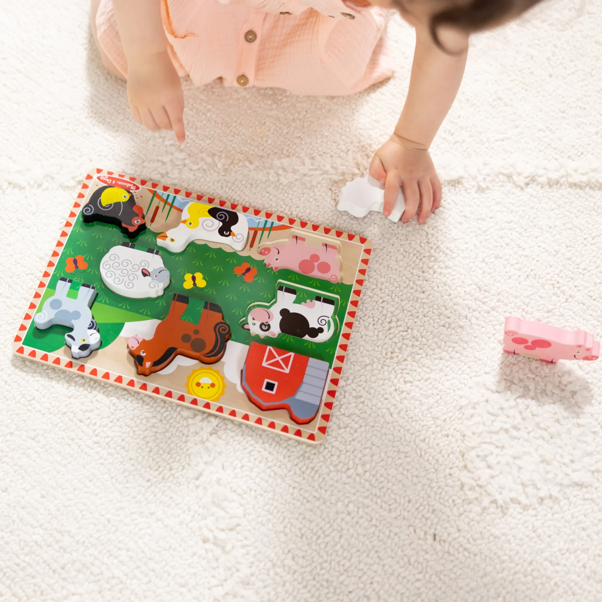 Farm Animals Chunky Puzzle - 8 Pieces>Melissa & Doug Discount
