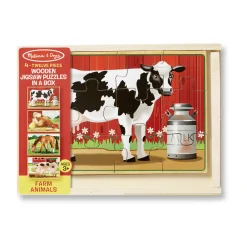 Farm Animals Jigsaw Puzzles in a Box><noscript><img width=