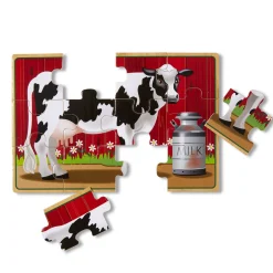 Farm Animals Jigsaw Puzzles in a Box><noscript><img width=