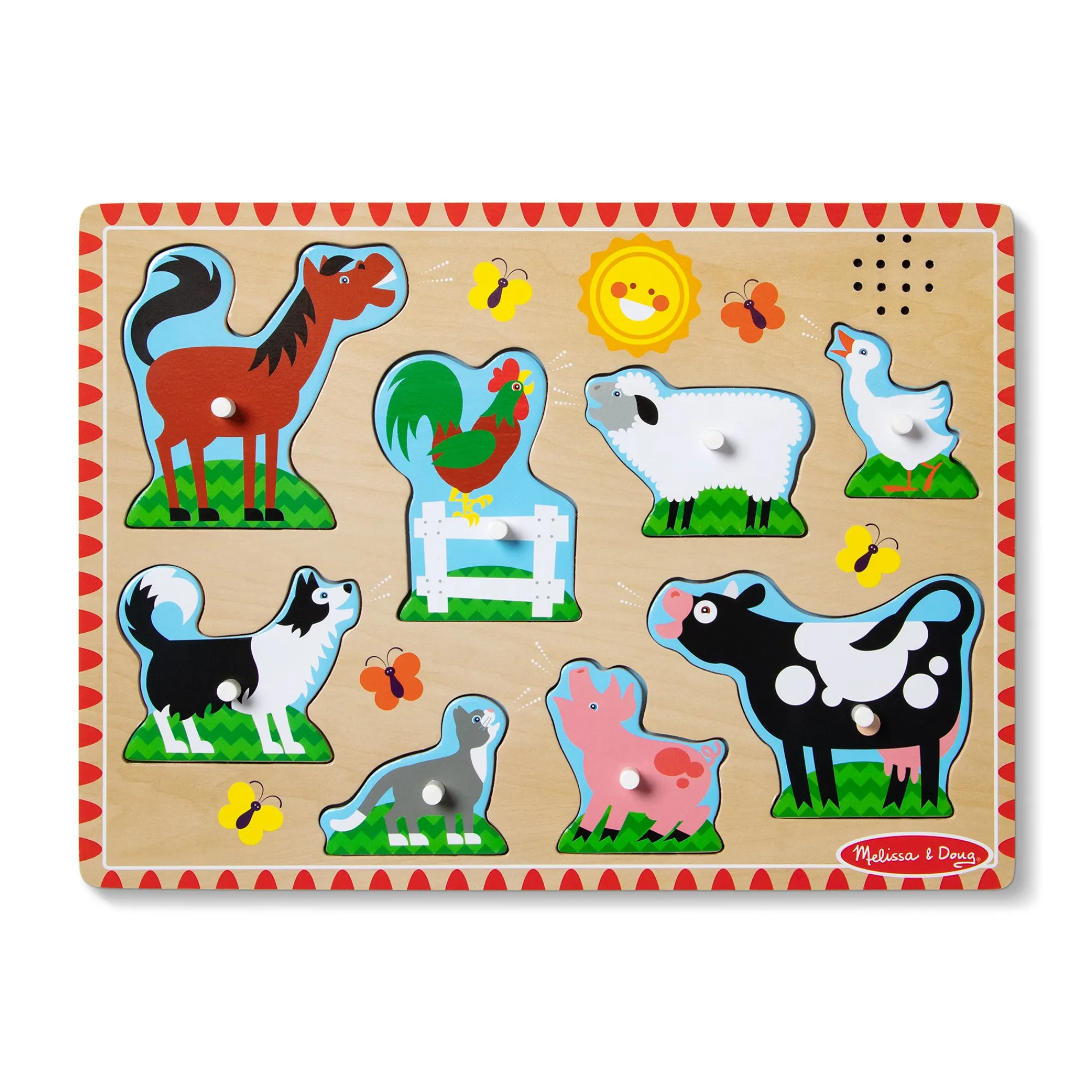 Farm Animals Sound Puzzle - 8 Pieces>Melissa & Doug Hot