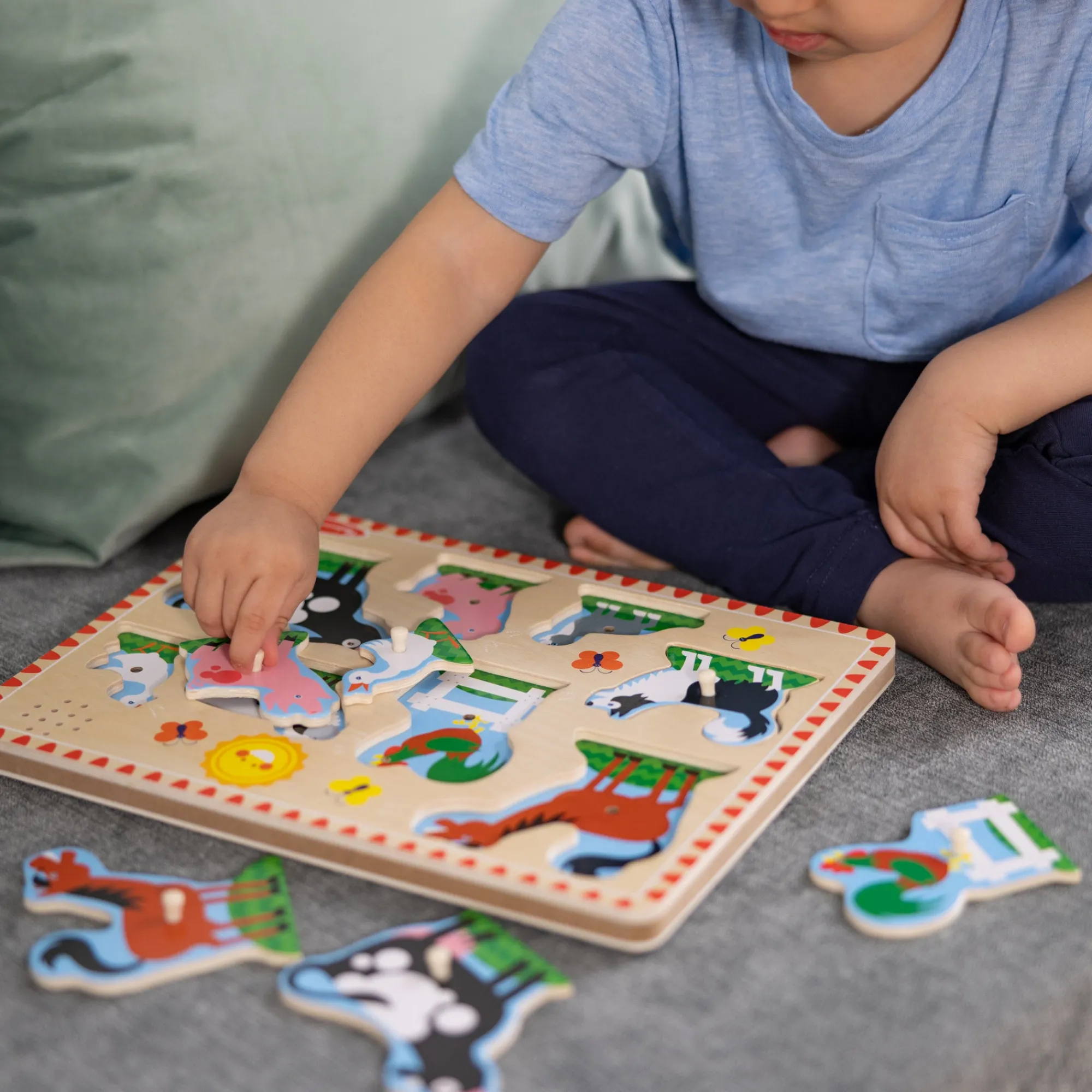 Farm Animals Sound Puzzle - 8 Pieces>Melissa & Doug Hot