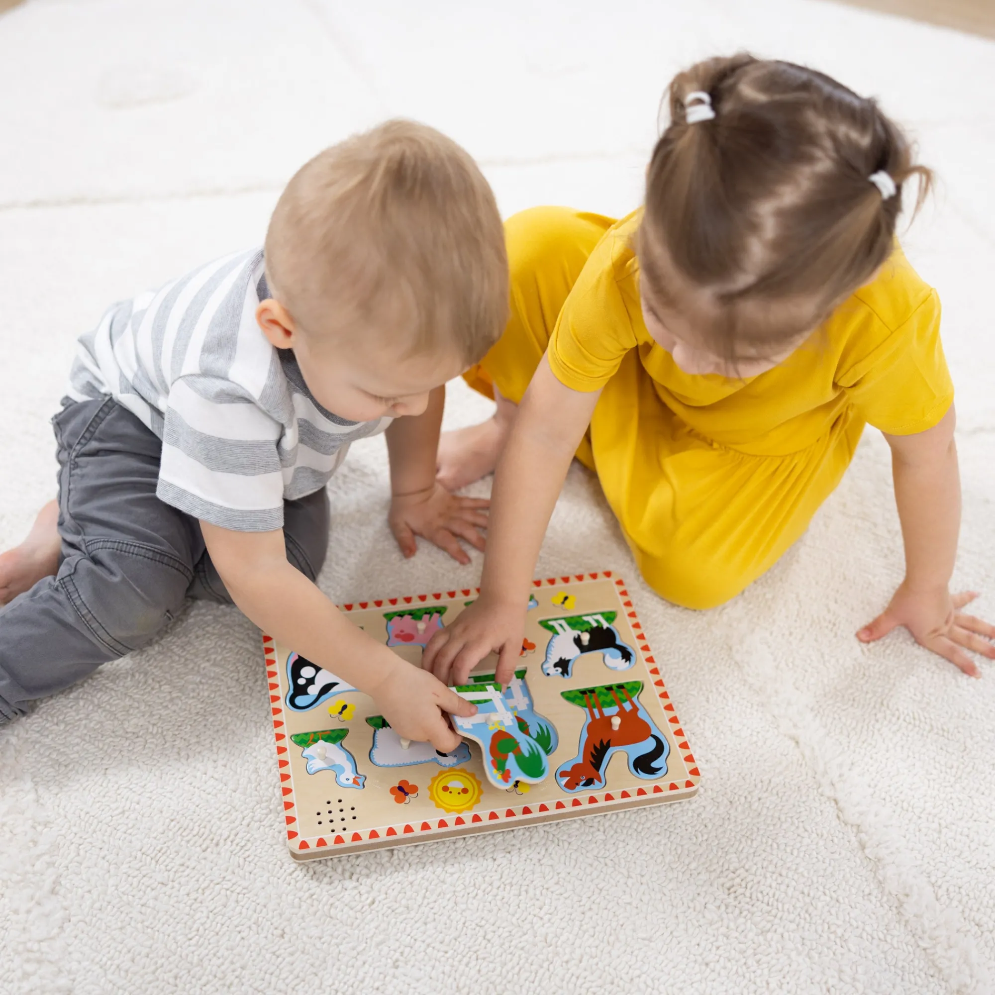 Farm Animals Sound Puzzle - 8 Pieces>Melissa & Doug Hot