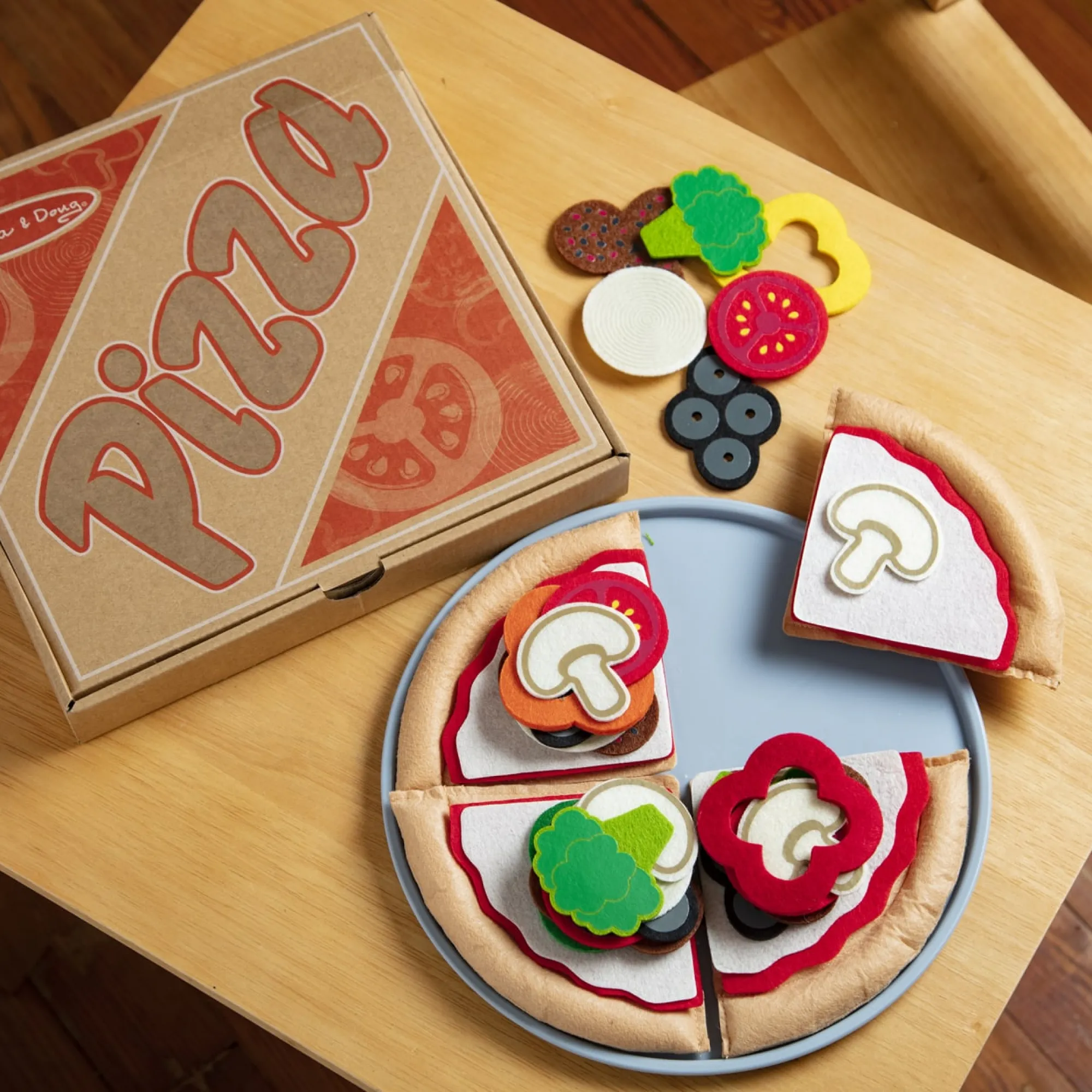 Felt Play Food - Pizza Set>Melissa & Doug