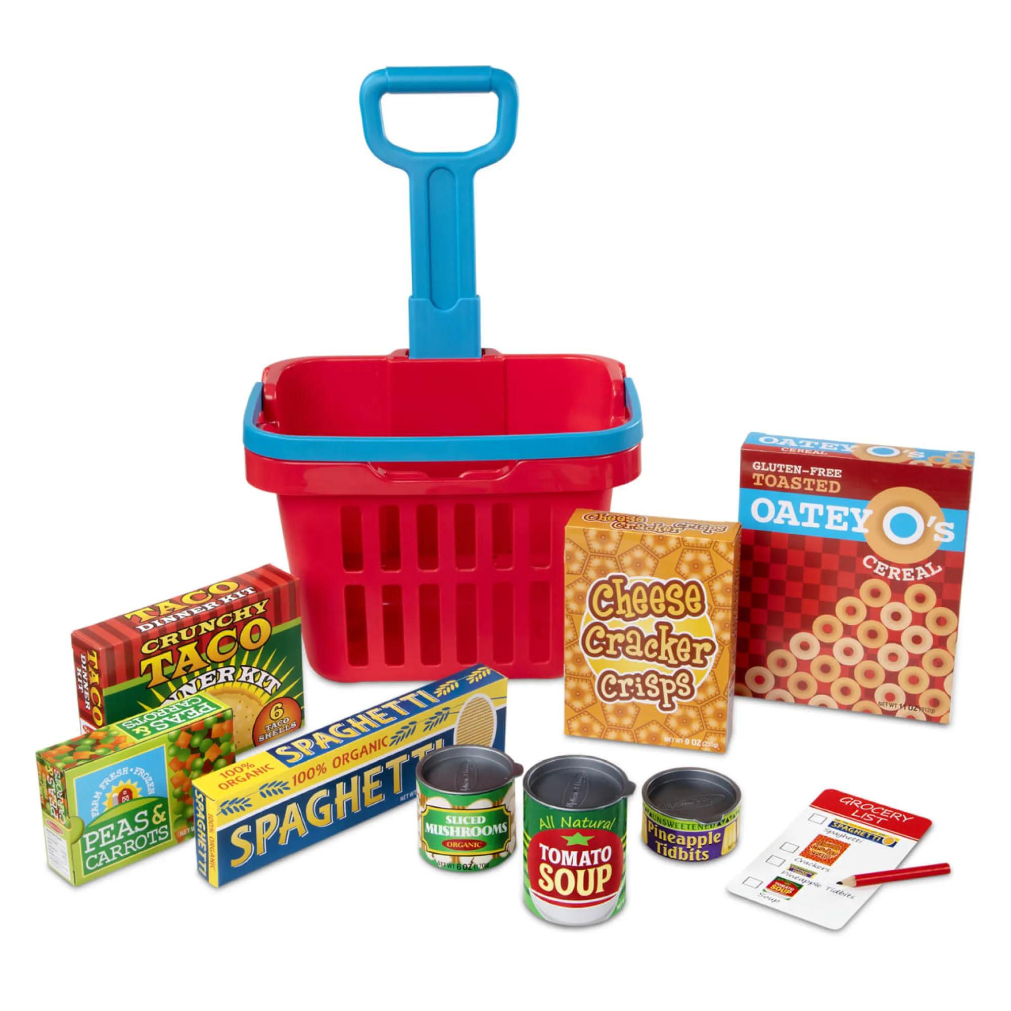 Fill & Roll Grocery Basket Play Set>Melissa & Doug