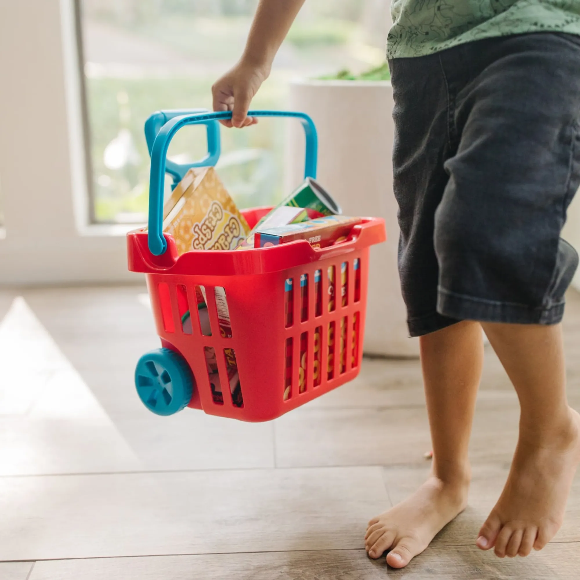 Fill & Roll Grocery Basket Play Set>Melissa & Doug