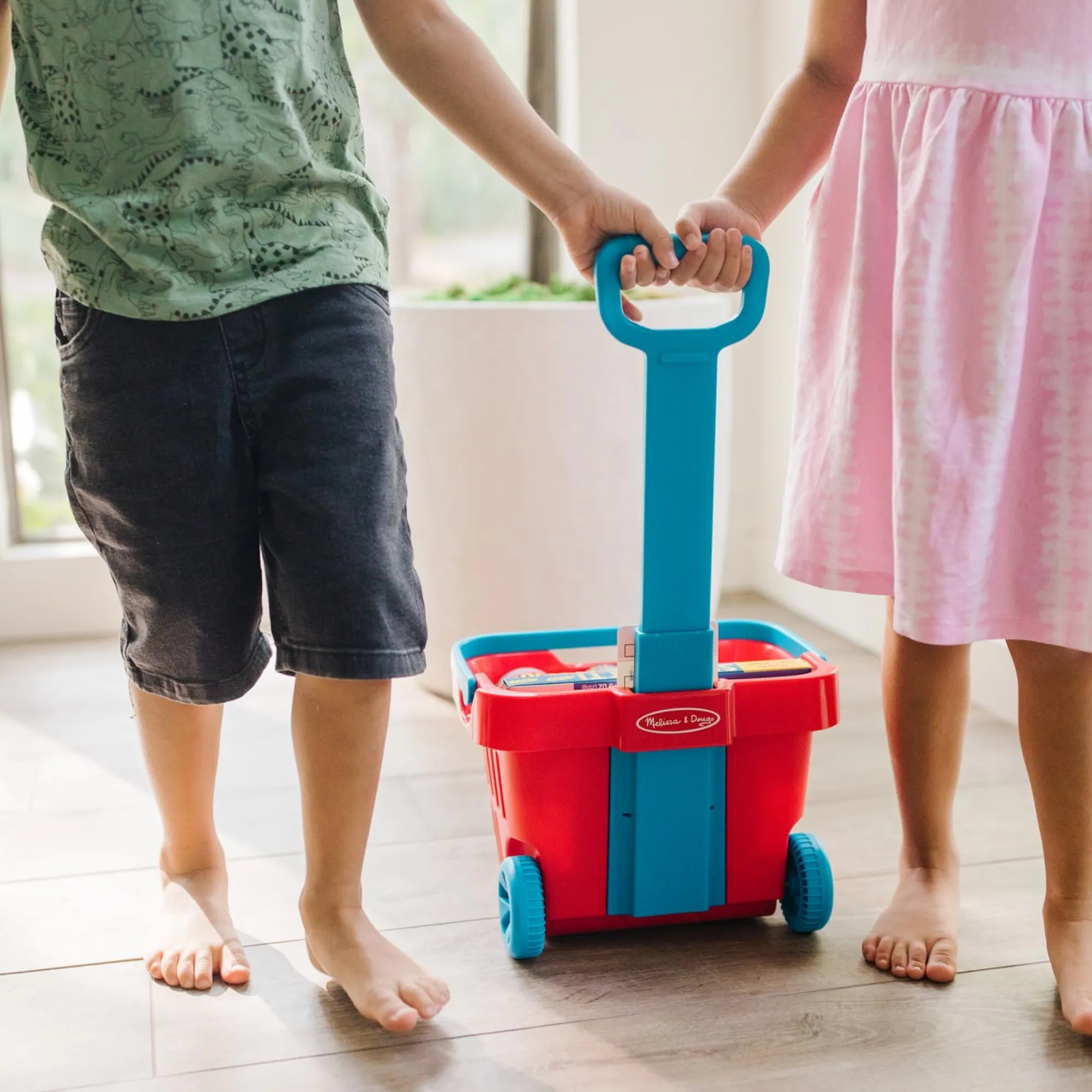 Fill & Roll Grocery Basket Play Set>Melissa & Doug
