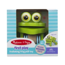 First Play Frolicking Frog Wooden Pull Toy><noscript><img width=