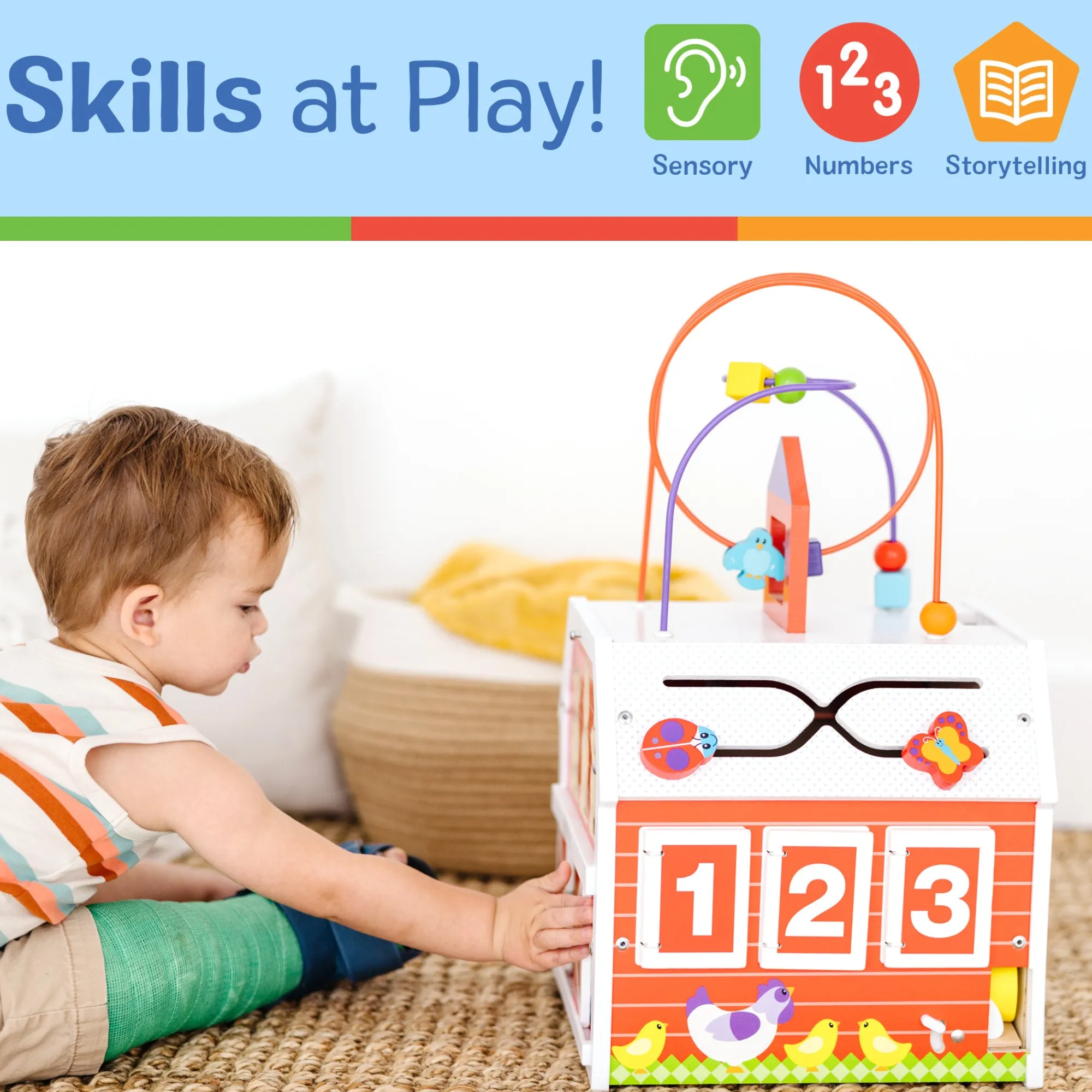 First Play Slide, Sort & Roll Activity Barn>Melissa & Doug