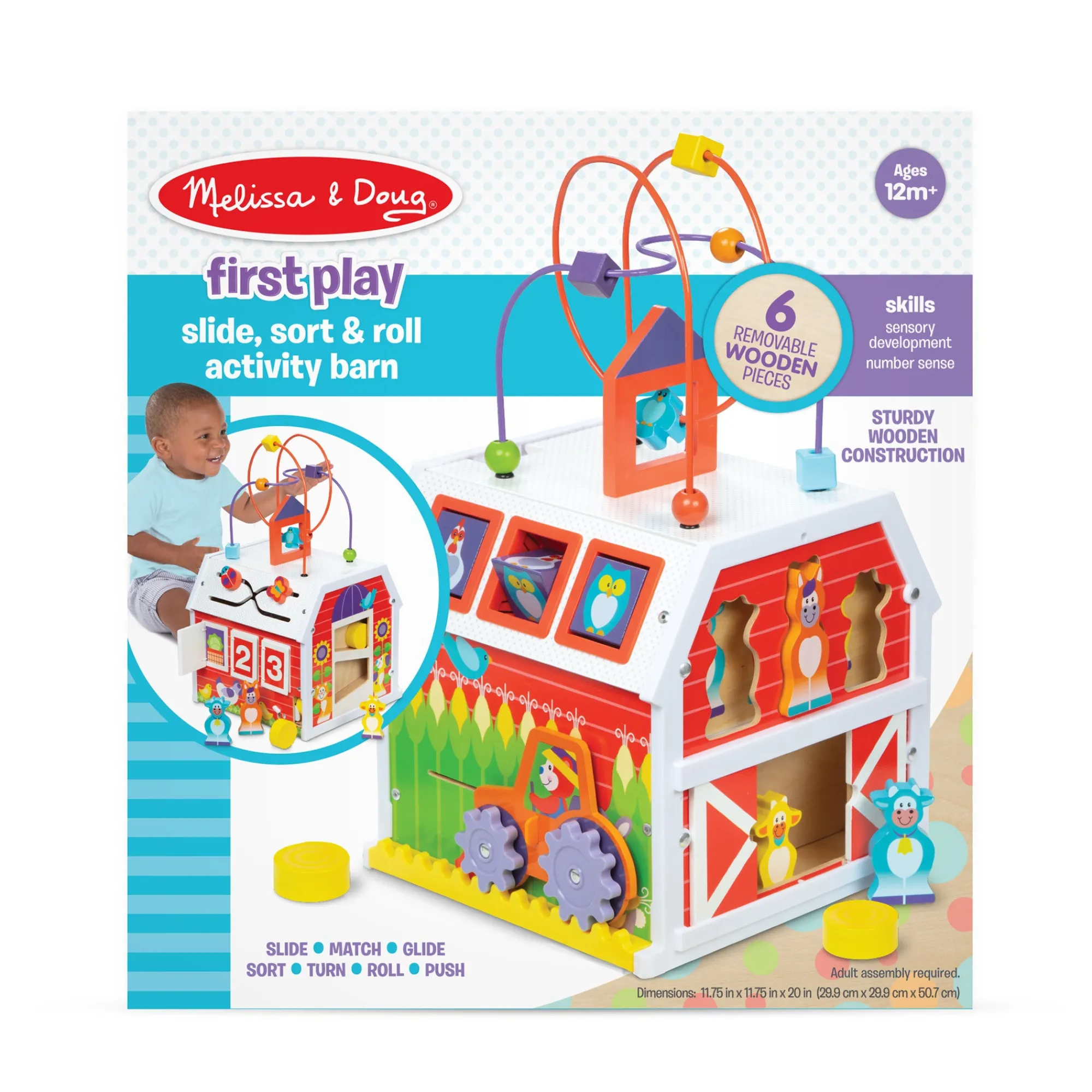 First Play Slide, Sort & Roll Activity Barn>Melissa & Doug
