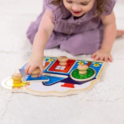 First Shapes Jumbo Peg Puzzle - 5 Pieces><noscript><img width=