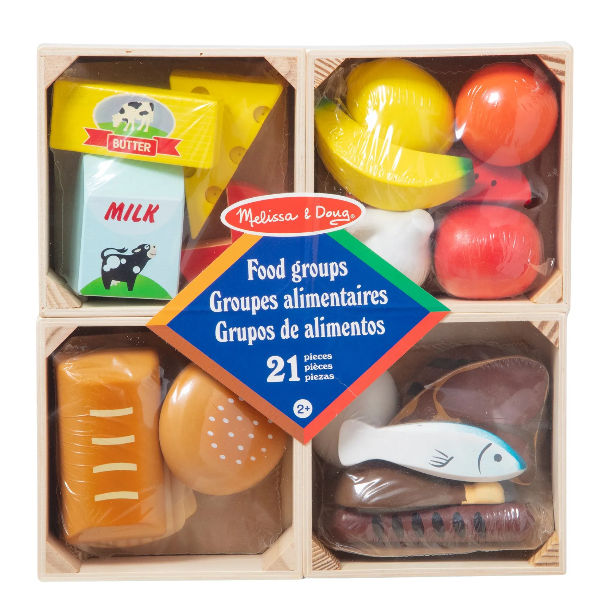 Food Groups - Wooden Play Food>Melissa & Doug Online