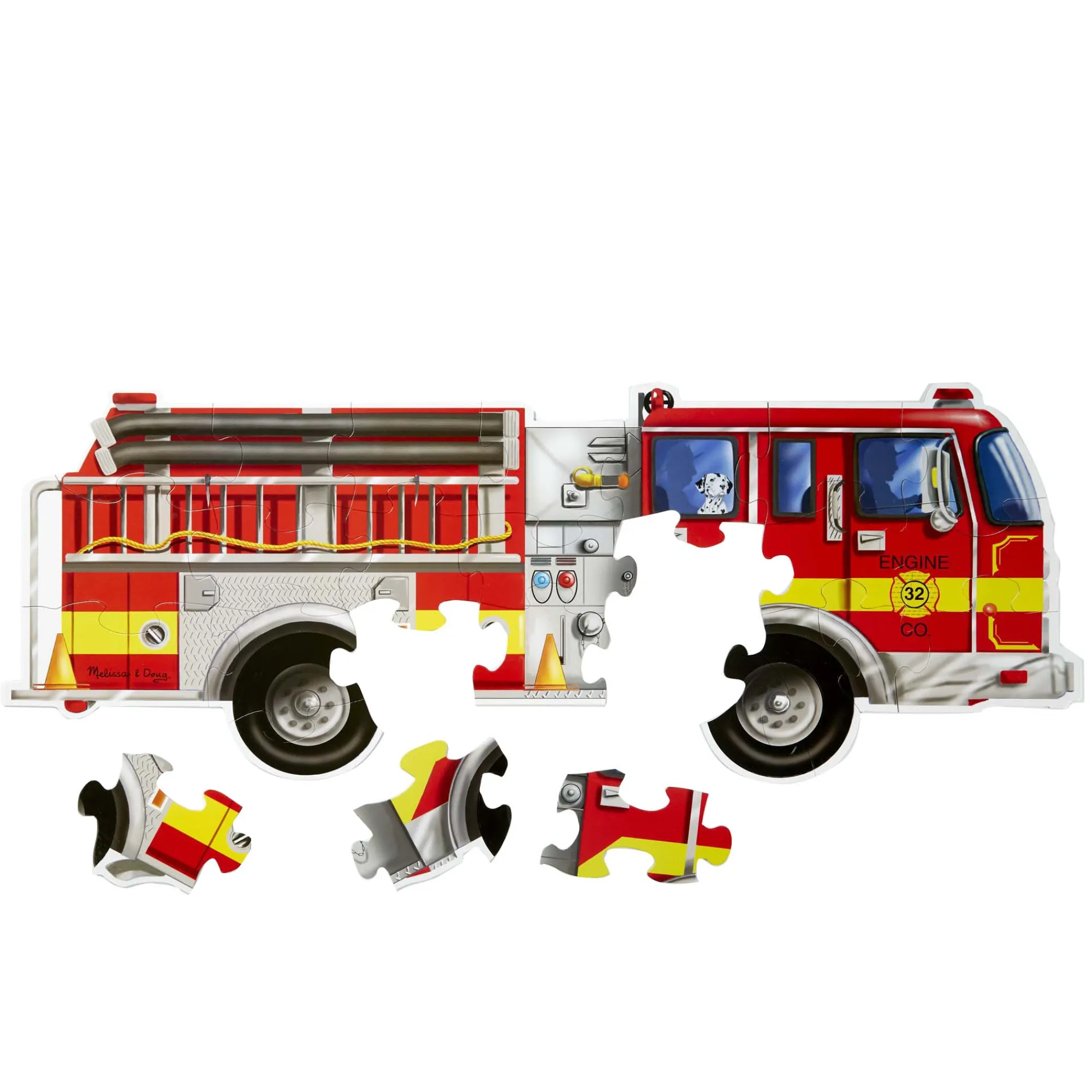 Giant Fire Truck Floor Puzzle - 24 Pieces>Melissa & Doug Best