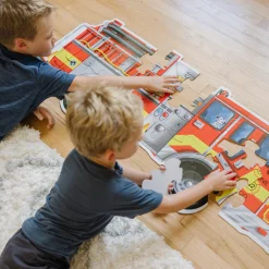 Giant Fire Truck Floor Puzzle - 24 Pieces><noscript><img width=