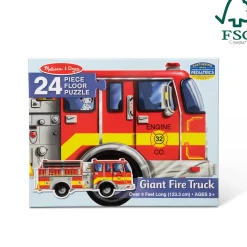 Giant Fire Truck Floor Puzzle - 24 Pieces><noscript><img width=