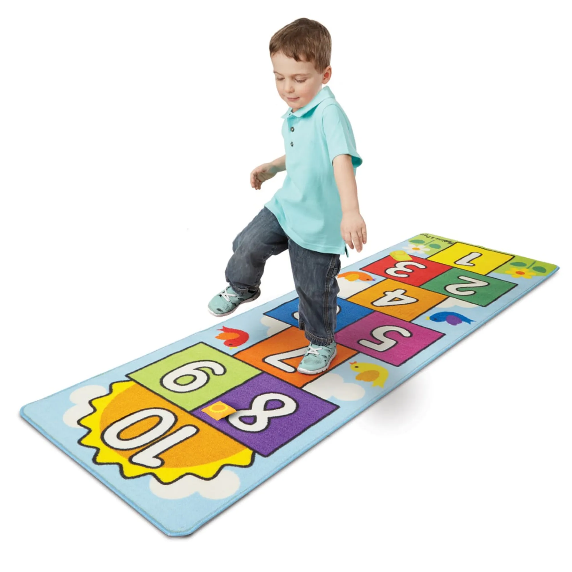 Hop & Count Hopscotch Rug>Melissa & Doug New