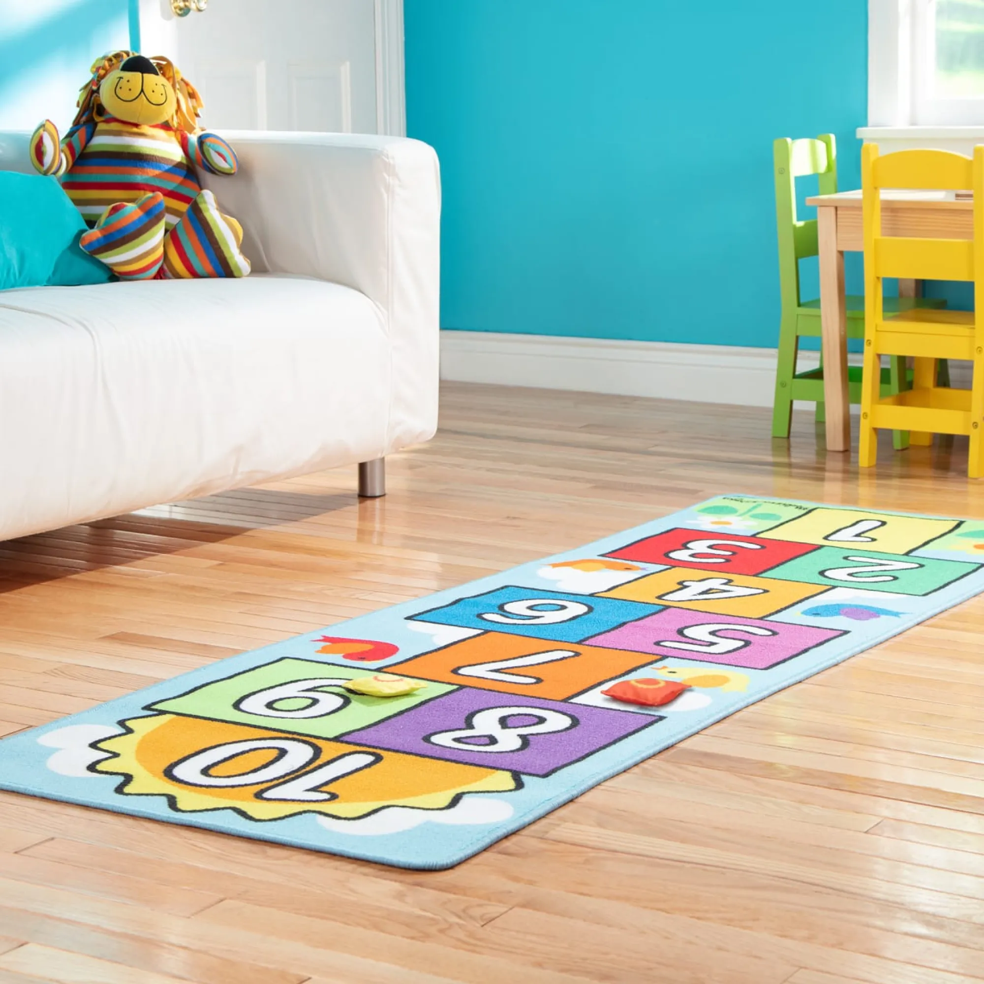 Hop & Count Hopscotch Rug>Melissa & Doug New