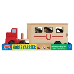 Horse Carrier Wooden Vehicles Play Set><noscript><img width=