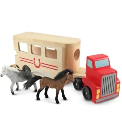Horse Carrier Wooden Vehicles Play Set><noscript><img width=
