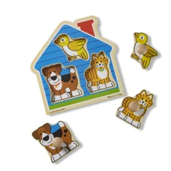 House Pets Jumbo Knob Puzzle - 3 Pieces>Melissa & Doug Sale