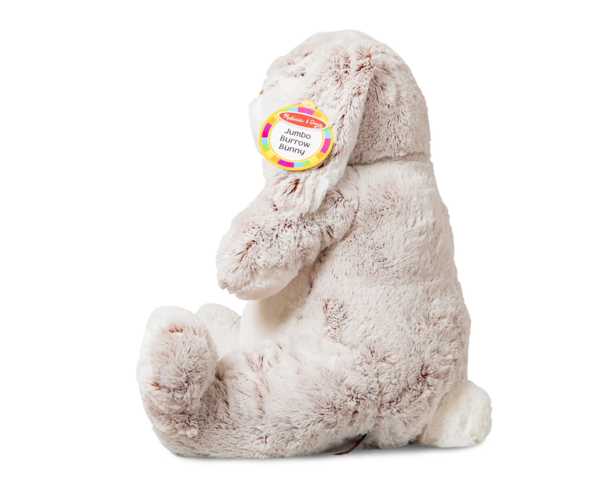 Jumbo Burrow Bunny Stuffed Plush Animal>Melissa & Doug