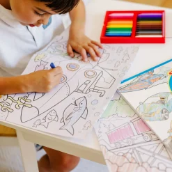 Jumbo Coloring Pad - Vehicles>Melissa & Doug Online