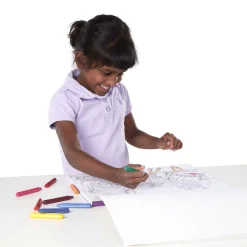 Jumbo 50-Page Kids' Coloring Pad - Horses, Hearts, Flowers, and More><noscript><img width=