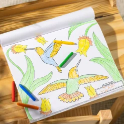 Jumbo 50-Page Kids' Coloring Pad - Horses, Hearts, Flowers, and More><noscript><img width=