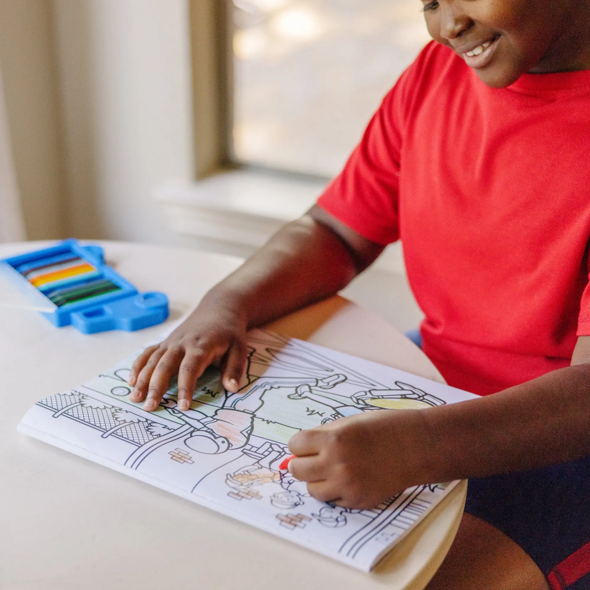 Jumbo 50-Page Kids' Coloring Pad - Space, Sharks, Sports, and More>Melissa & Doug Best
